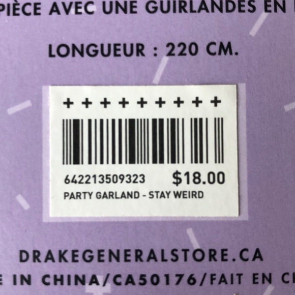 Drake General Store “Stay Weird” Felt Garland - Picture 4 of 4